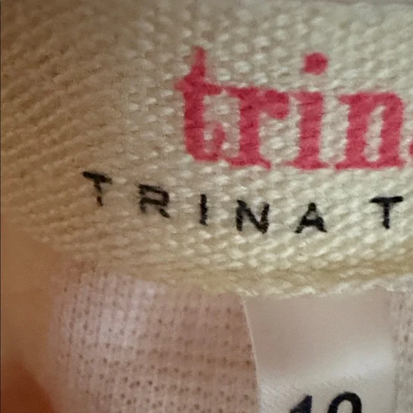 Trina Turk Orange & White Painterly Floral Halter Dress - Picture 14 of 15